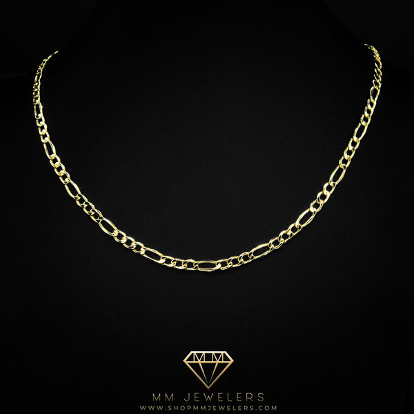 10k Gold Figaro Necklace