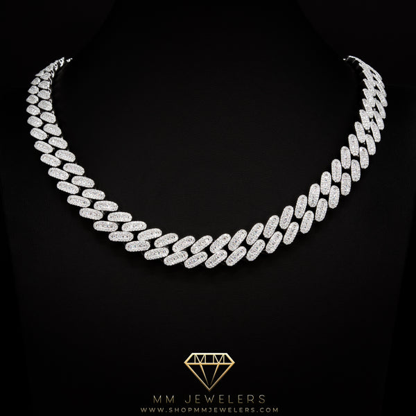 VVS 14mm Cluster Cuban Link Necklace