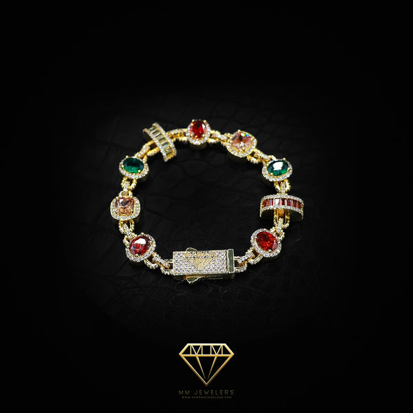 Multi color bracelet Gold