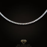 3mm Tennis Necklace in 925 White Gold