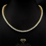 VVS 4mm Tennis Necklace in Yellow Gold