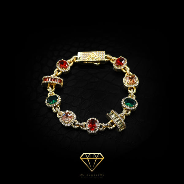 Multi color bracelet Gold