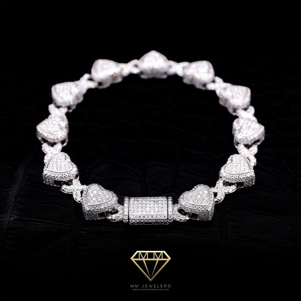 Infinity heart VVS CERTIFIED Braclet 8mm