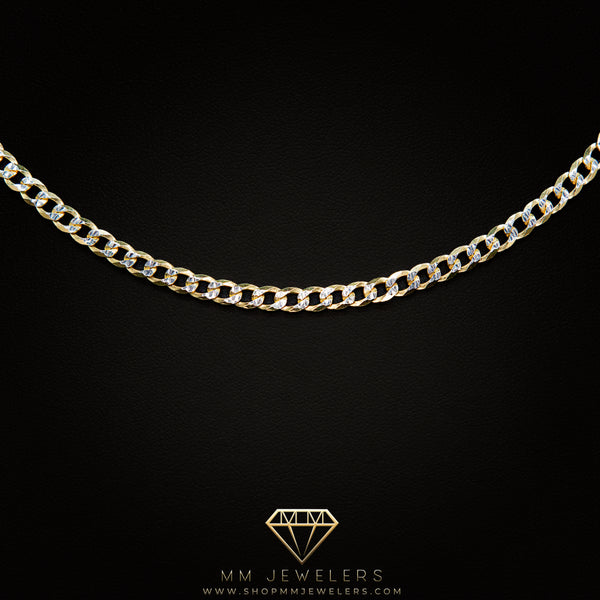 4mm Diamond Cut Cuban Necklace