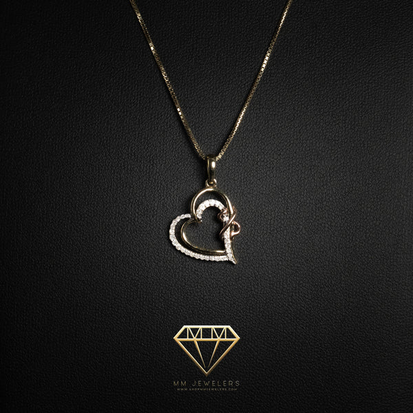 Diamond Heart 10k Solid Gold