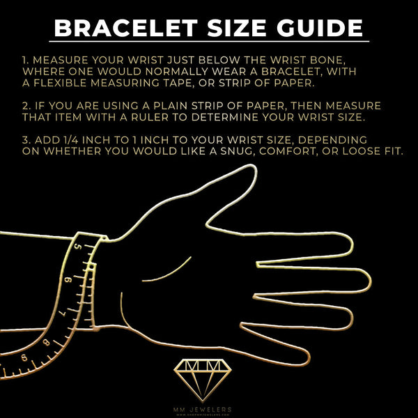 VVS 14mm baguette cross bracelet