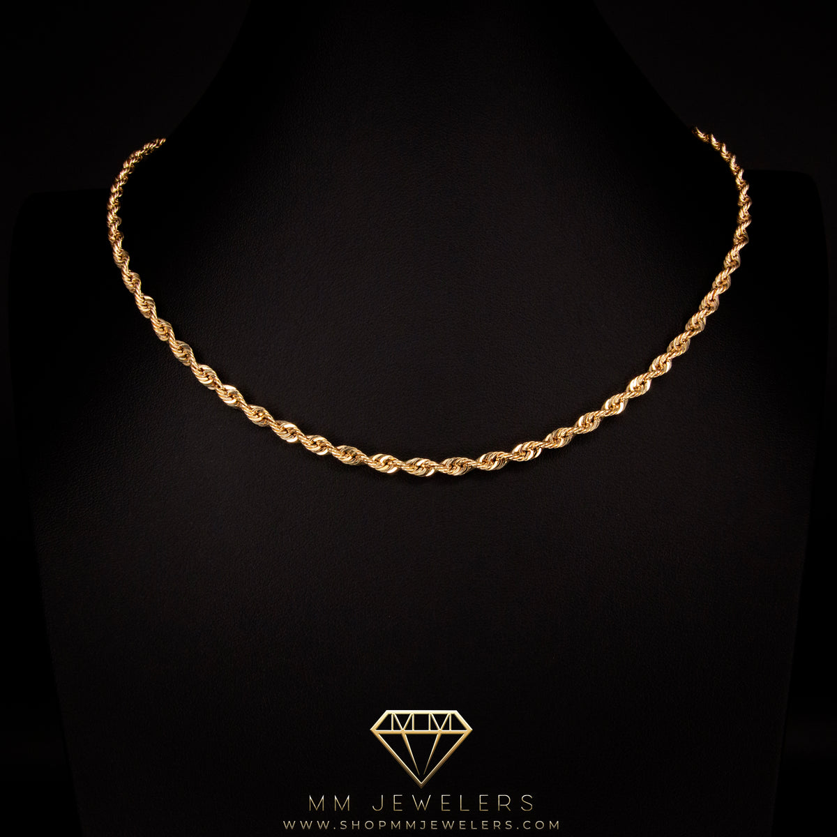 10k Gold Rope Necklace – MMJ