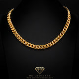 10mm Miami Cuban Necklace in Yellow Gold