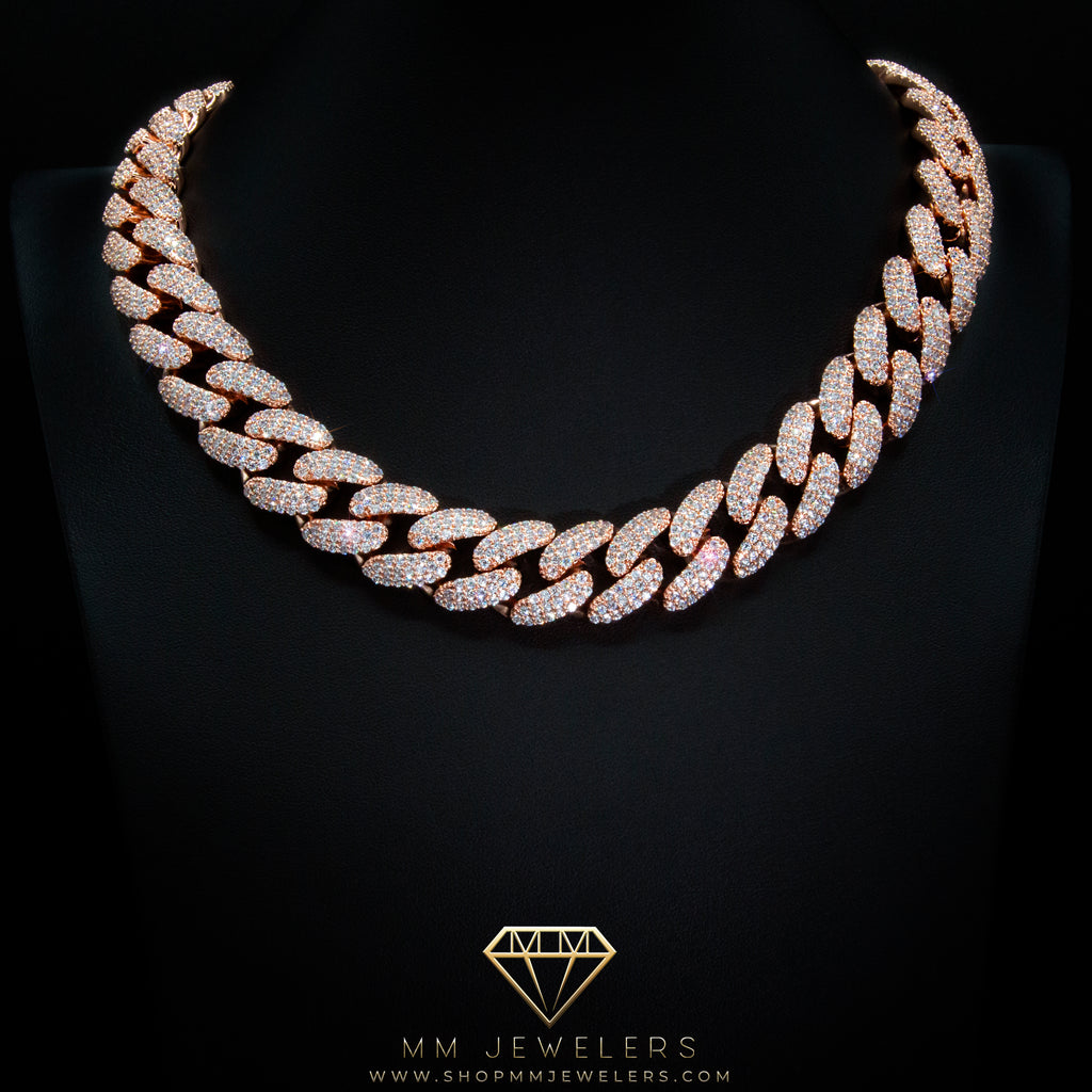Cuban Link Chain (19mm) Rose Gold – MMJ