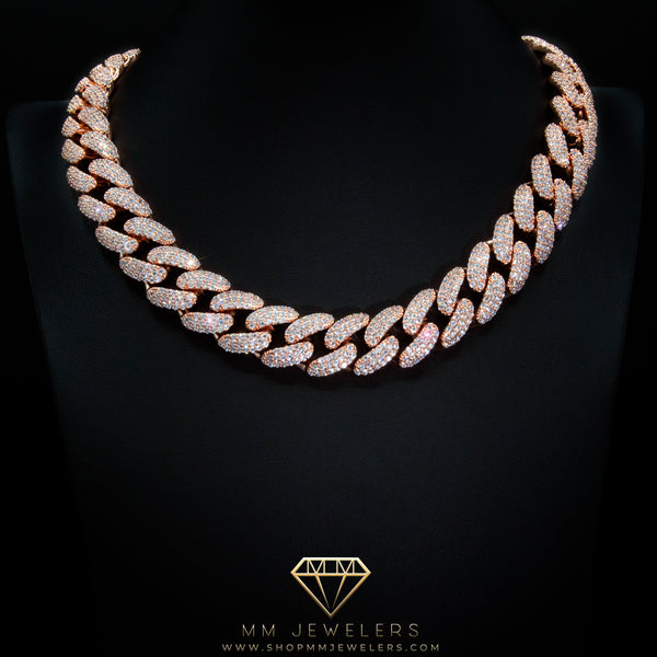 Cuban Link Chain (19mm) Rose Gold