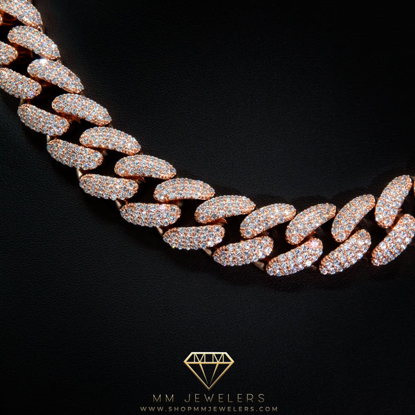 Cuban Link Chain (19mm) Rose Gold