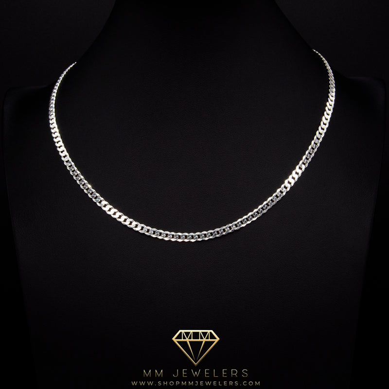 3mm Sterling Silver Miami Cuban Necklace