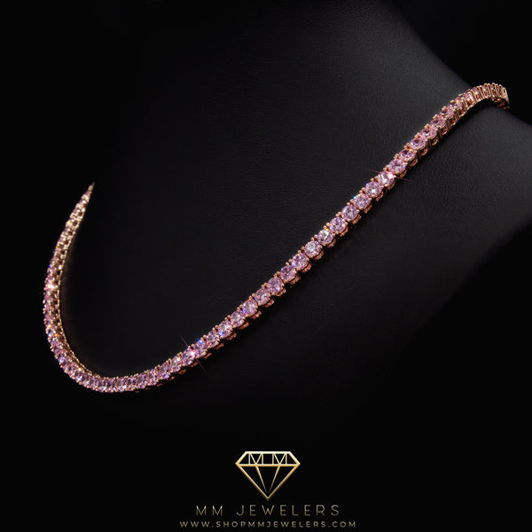 4mm Tennis Chain in Rose Gold