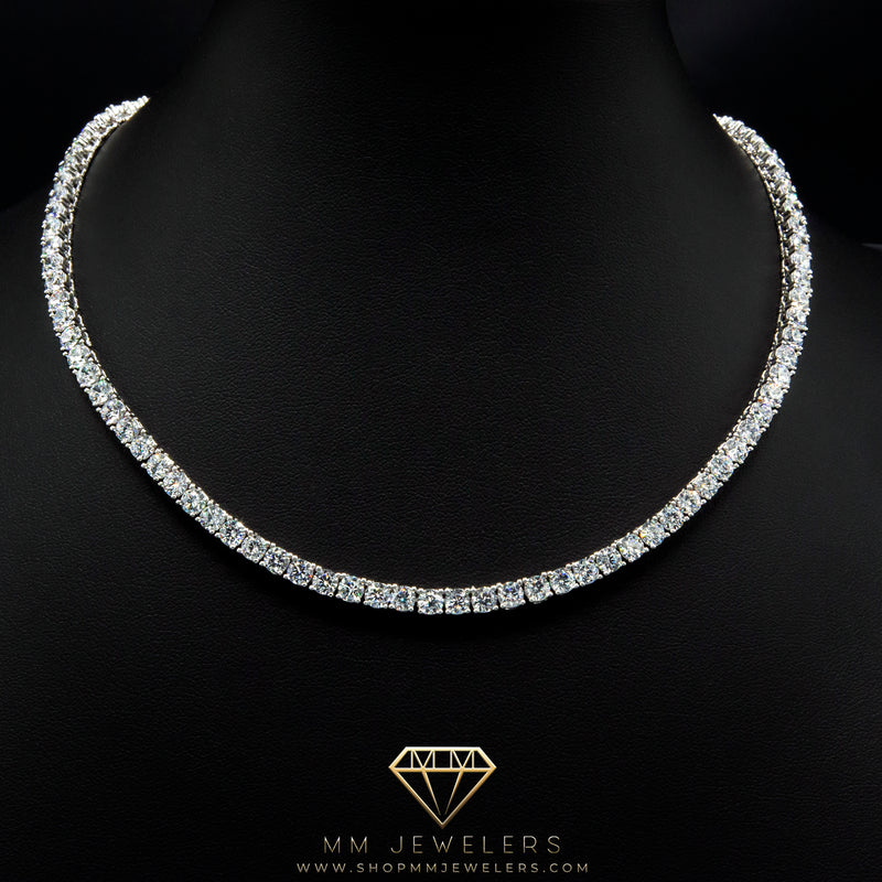 4mm Tennis Chain in White Gold