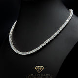 4mm Tennis Chain in White Gold