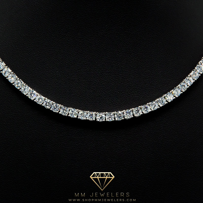 4mm Tennis Chain in White Gold