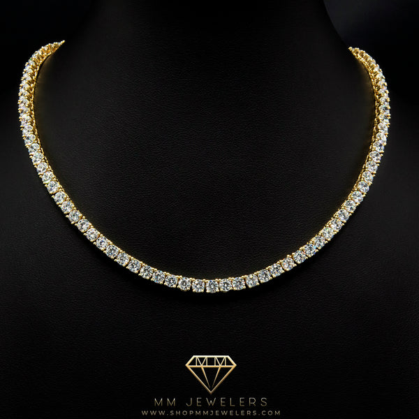 4mm Tennis Chain in Yellow Gold