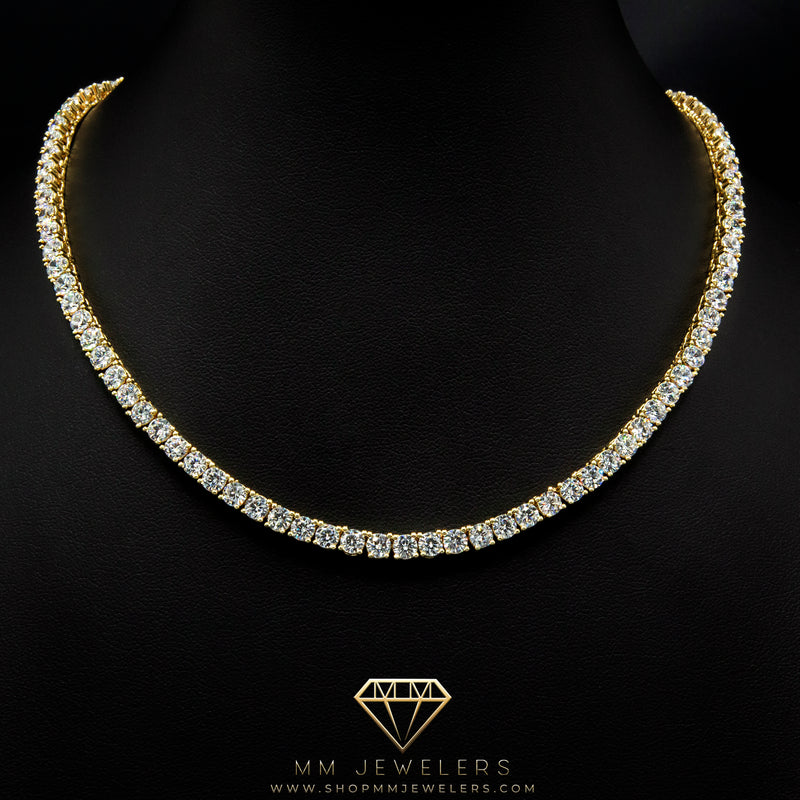 4mm Tennis Chain in Yellow Gold