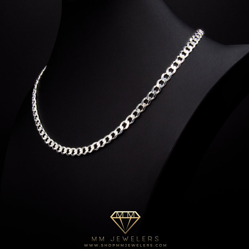 5mm Sterling Silver Miami Cuban Necklace