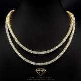 Dual 4mm Tennis Chain Bundle (Yellow Gold)