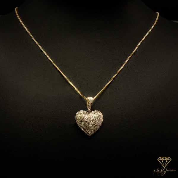Diamond Heart 10k Solid Gold