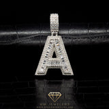 Letter Pendant in White Gold