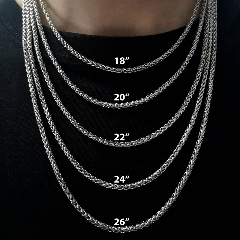 #6 Pendant & Rope Chain in Sterling Silver