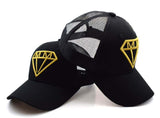 MMJ Diamond Logo Mesh Cap (Gold on Black)