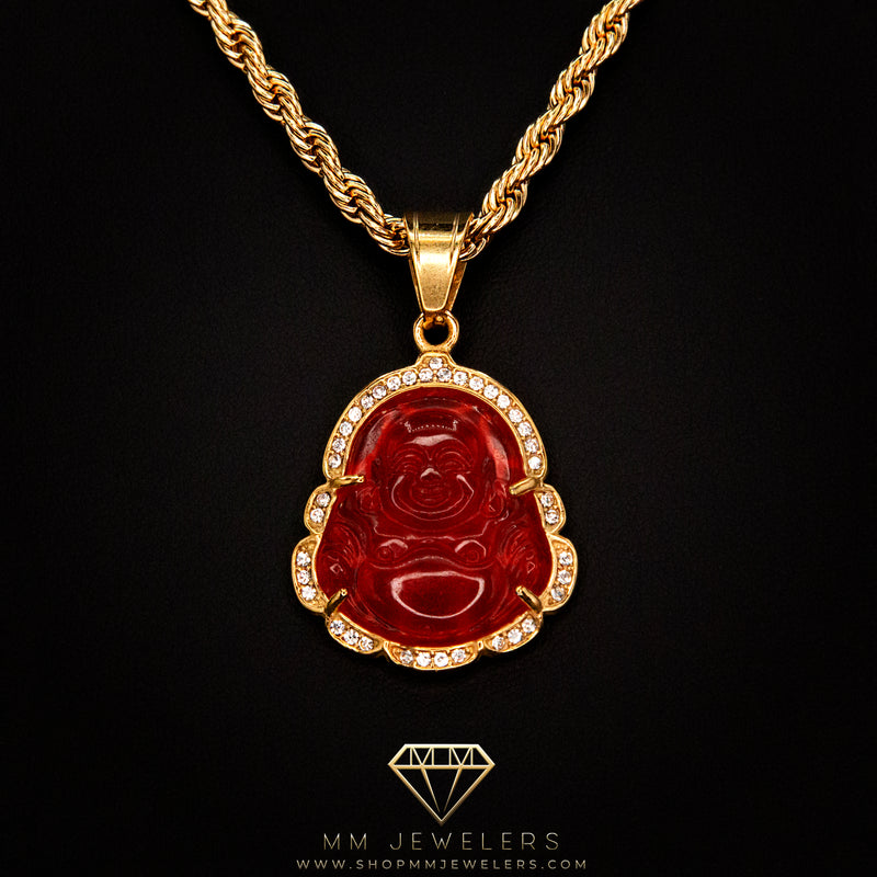 Buddha Pendant in Yellow Gold