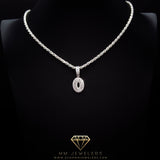 #0 Pendant & Rope Chain in Sterling Silver