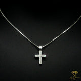 Small Silver Cross Pendant & Box Chain