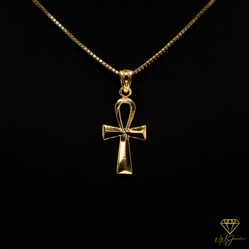 Ankh Cross Mini 10k Solid Gold