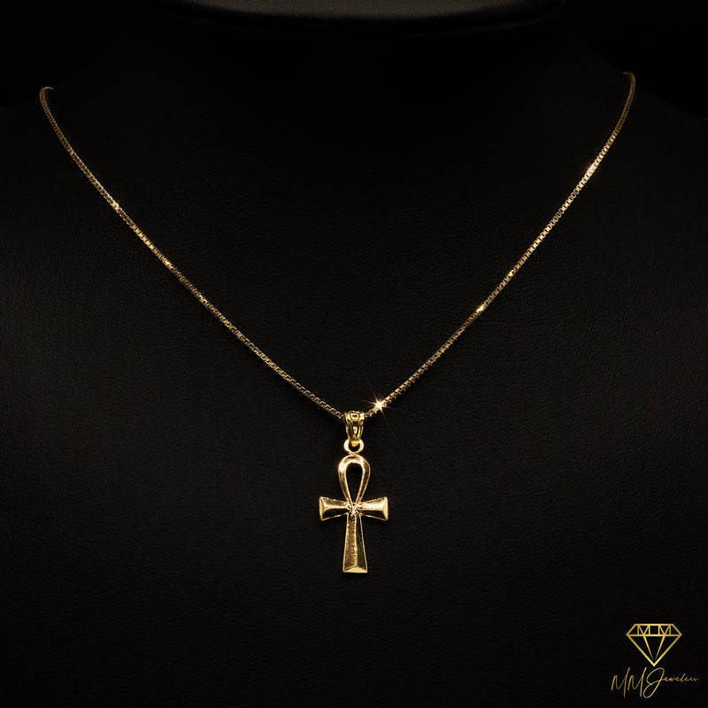 Ankh Cross Mini 10k Solid Gold