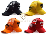 MMJ Diamond Logo Mesh Cap (Black on Orange)